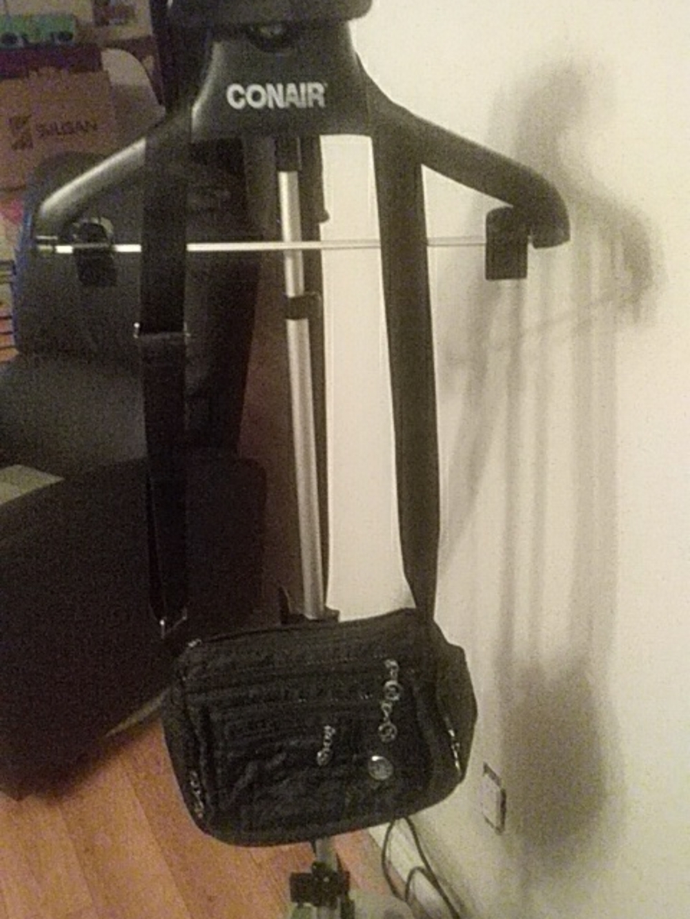 Black Crossbody Organizer Bag Jingpin